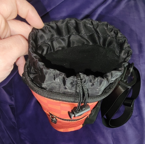 Rad Rev Orange Checkered Bottle Bag - Picture 2 of 4